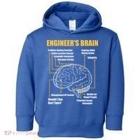 Engineer's Brain Cool Gift Funny Sarcastic Engineering Gift Toddler Hoodie thumb 0