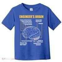 Engineer's Brain Cool Gift Funny Sarcastic Engineering Gift Toddler T-Shirt thumb 0