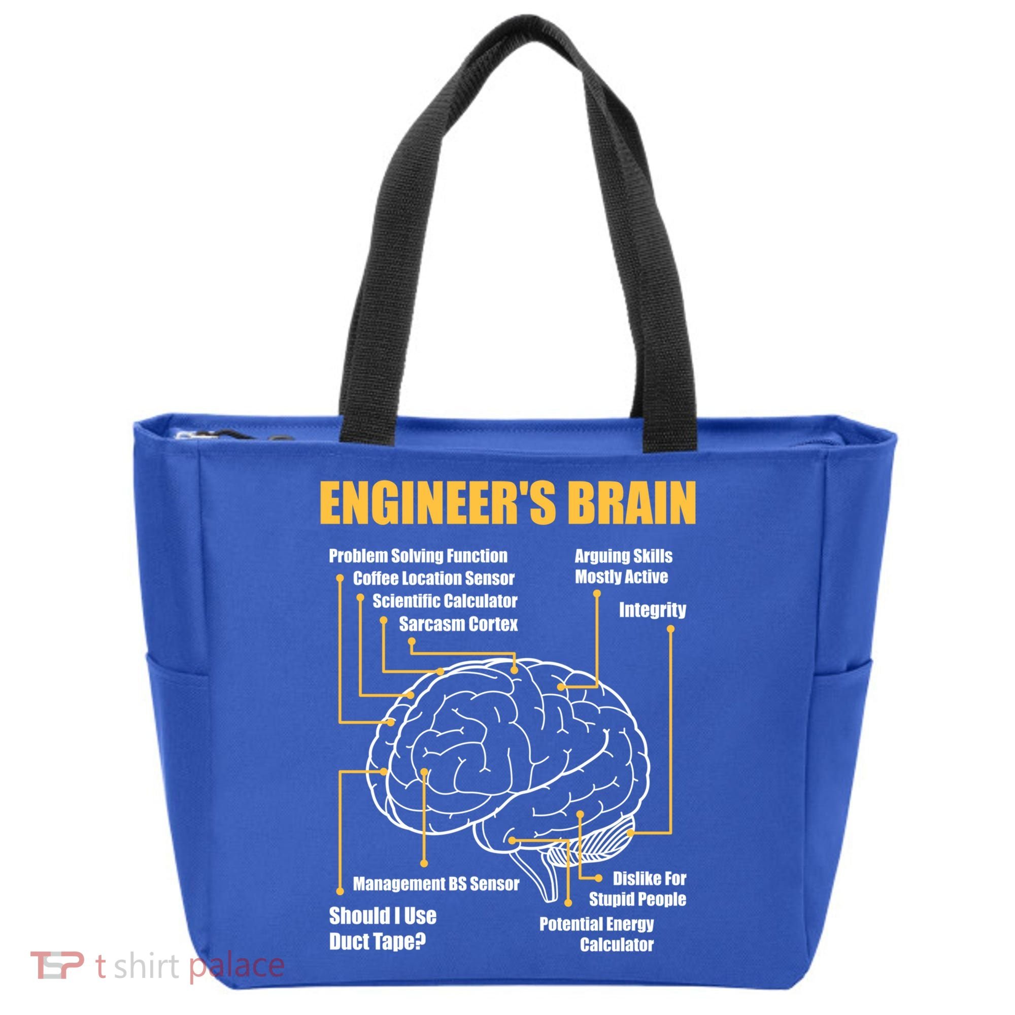 Engineer's Brain Cool Gift Funny Sarcastic Engineering Gift Tote Bag