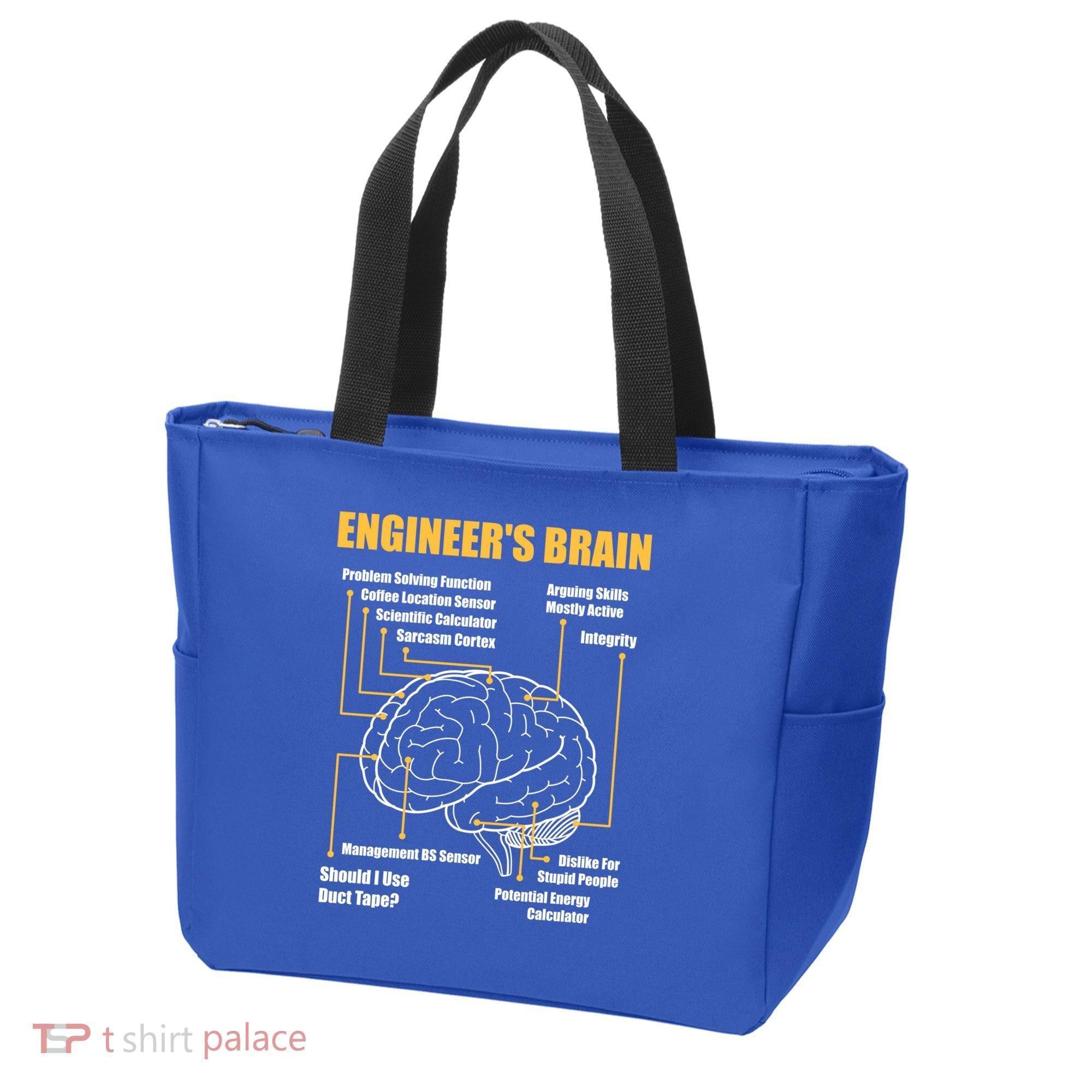 Engineer's Brain Cool Gift Funny Sarcastic Engineering Gift Tote Bag