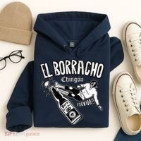 El Borracho Chingon Mexican Drinking Cinco De Mayo Hoodie thumb 4