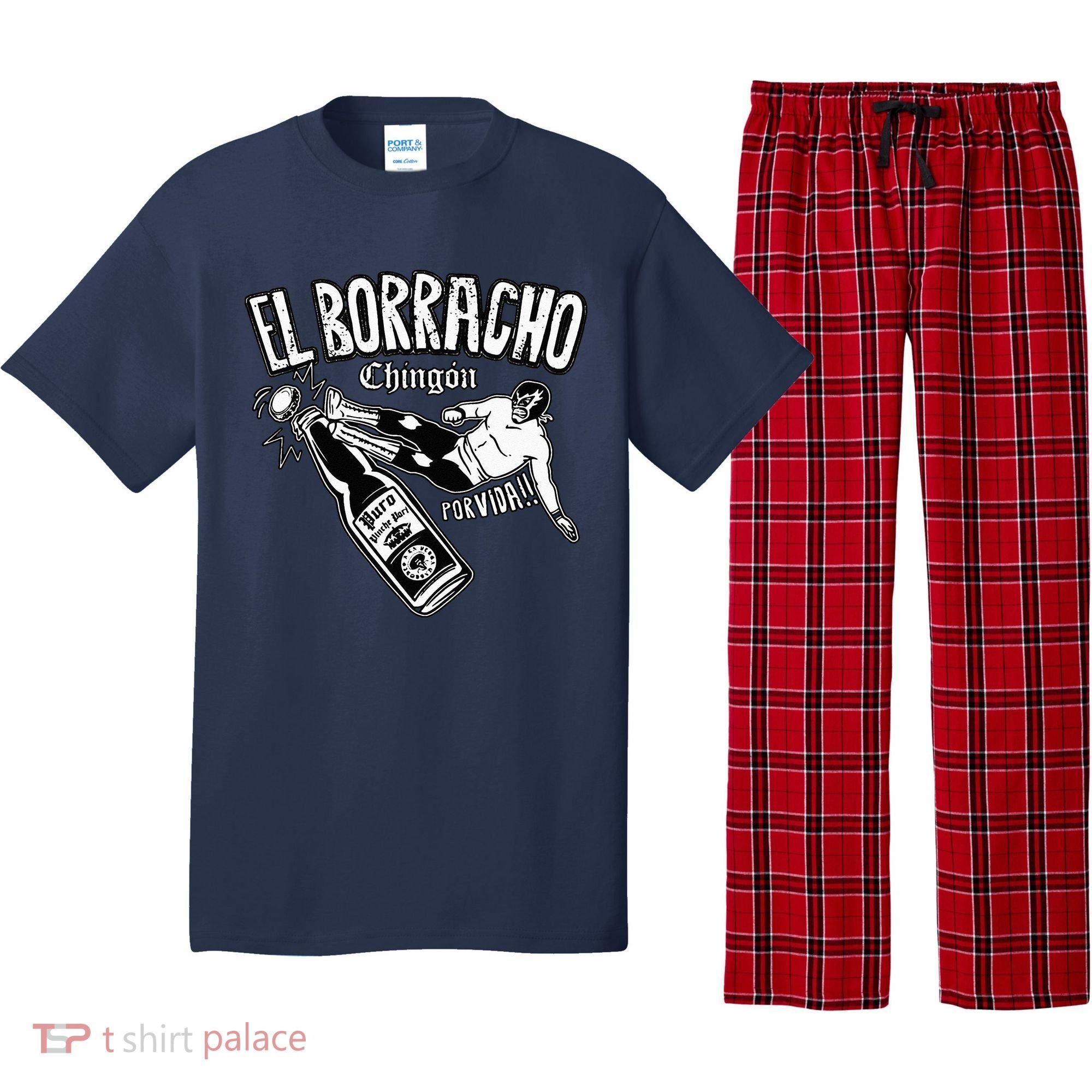 El Borracho Chingon Mexican Drinking Cinco De Mayo Pajama Set