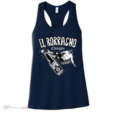 El Borracho Chingon Mexican Drinking Cinco De Mayo Women's Tank Top