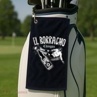 El Borracho Chingon Mexican Drinking Cinco De Mayo Golf Towel thumb 2