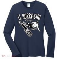 El Borracho Chingon Mexican Drinking Cinco De Mayo Women's Long Sleeve Shirt thumb 0