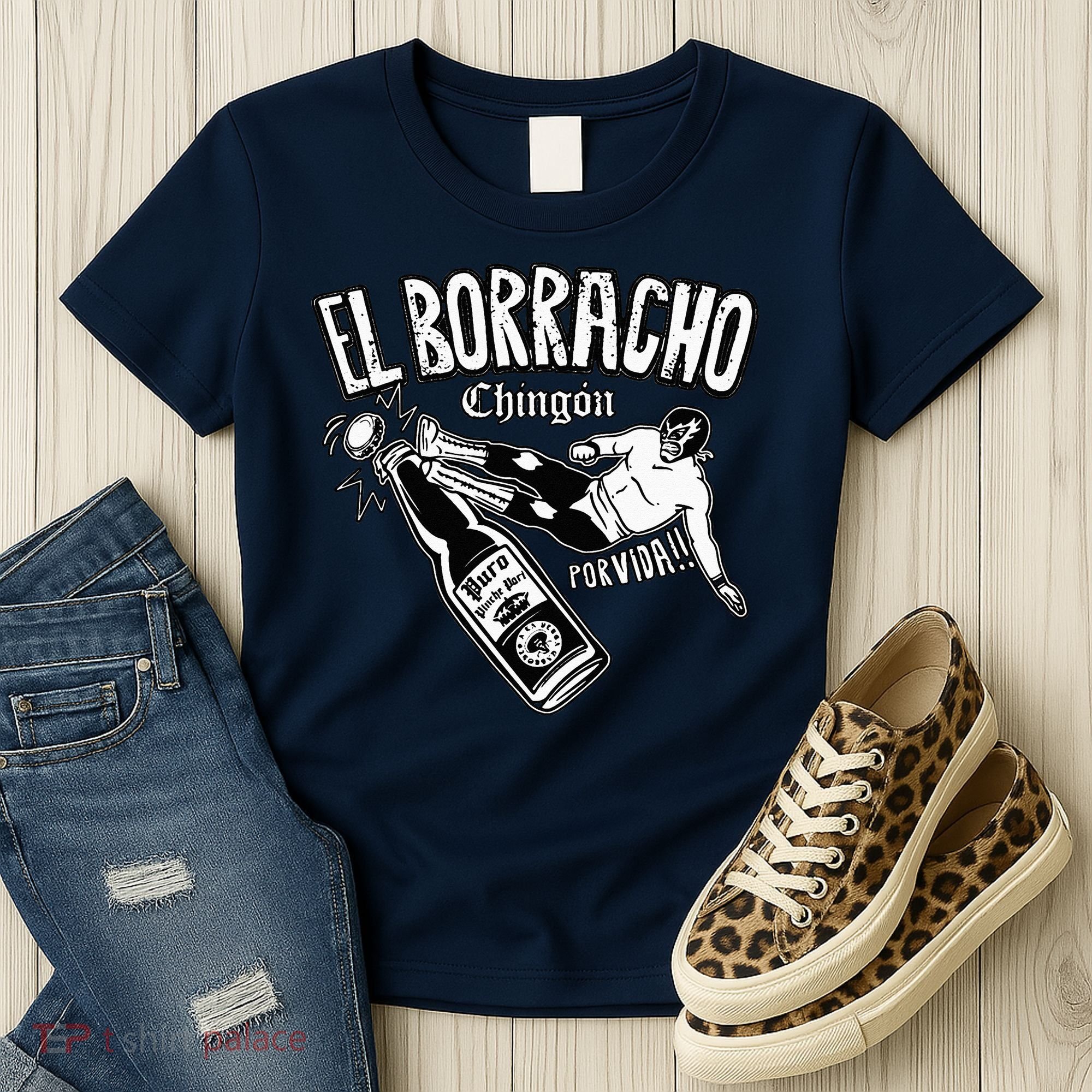 El Borracho Chingon Mexican Drinking Cinco De Mayo Women's T-Shirt