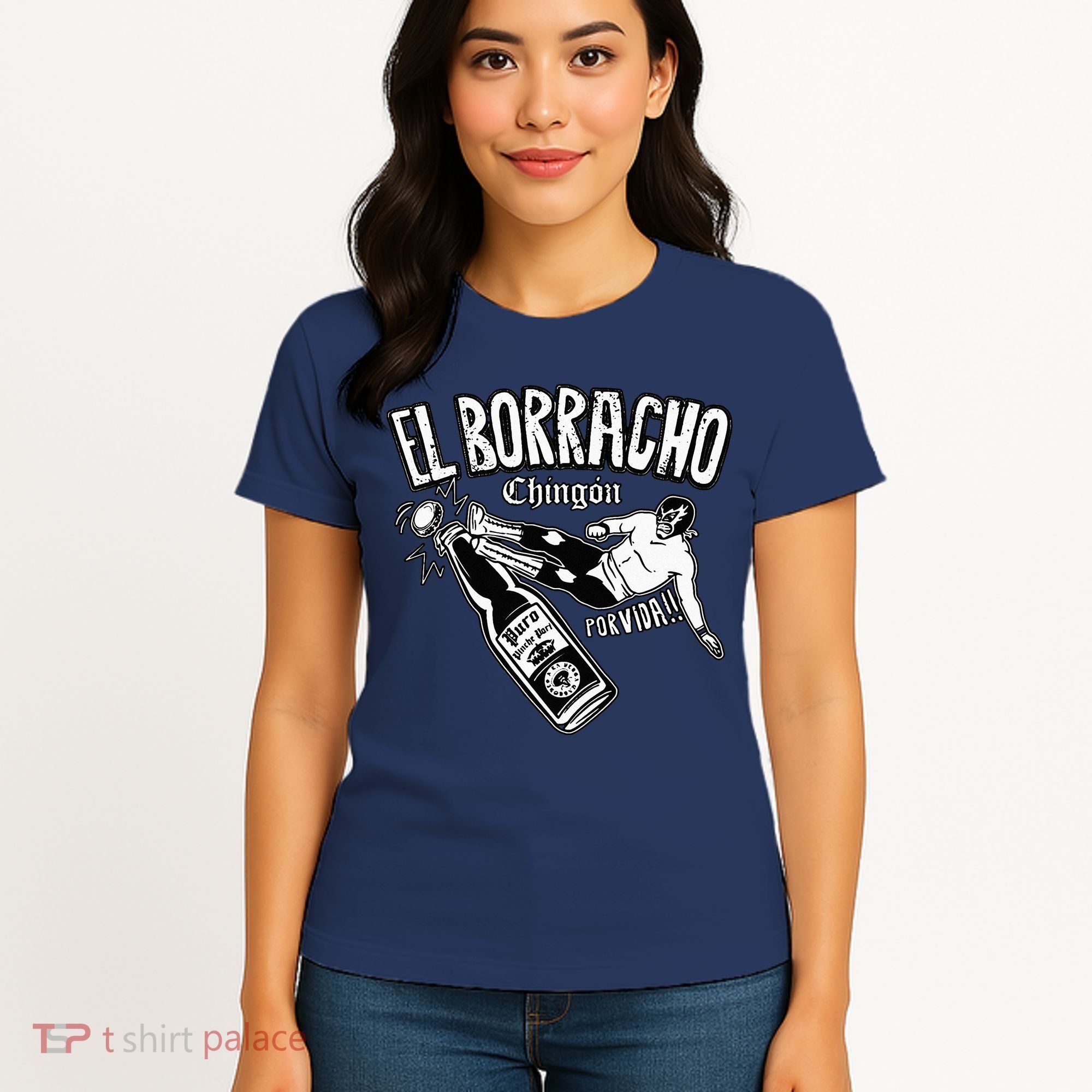 El Borracho Chingon Mexican Drinking Cinco De Mayo Women's T-Shirt