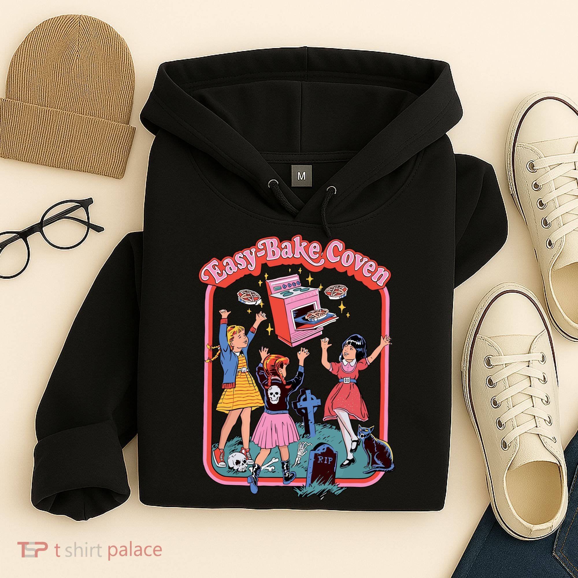 Easy Bake Coven Retro Halloween 90s Hoodie