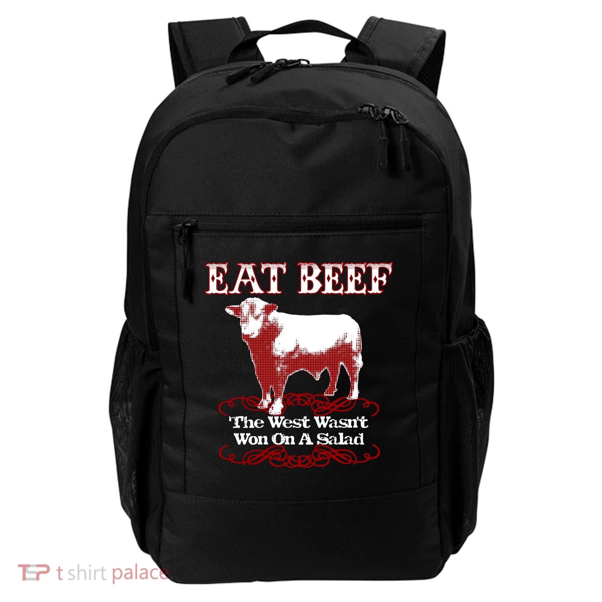Eat Beef Cool Gift West Wasn't Won On Salad Hereford Cool Gift Backpack