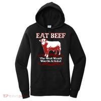 Eat Beef Cool Gift West Wasn't Won On Salad Hereford Cool Gift Women's Hoodie thumb 0