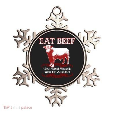 Eat Beef Cool Gift West Wasn't Won On Salad Hereford Cool Gift Ornament