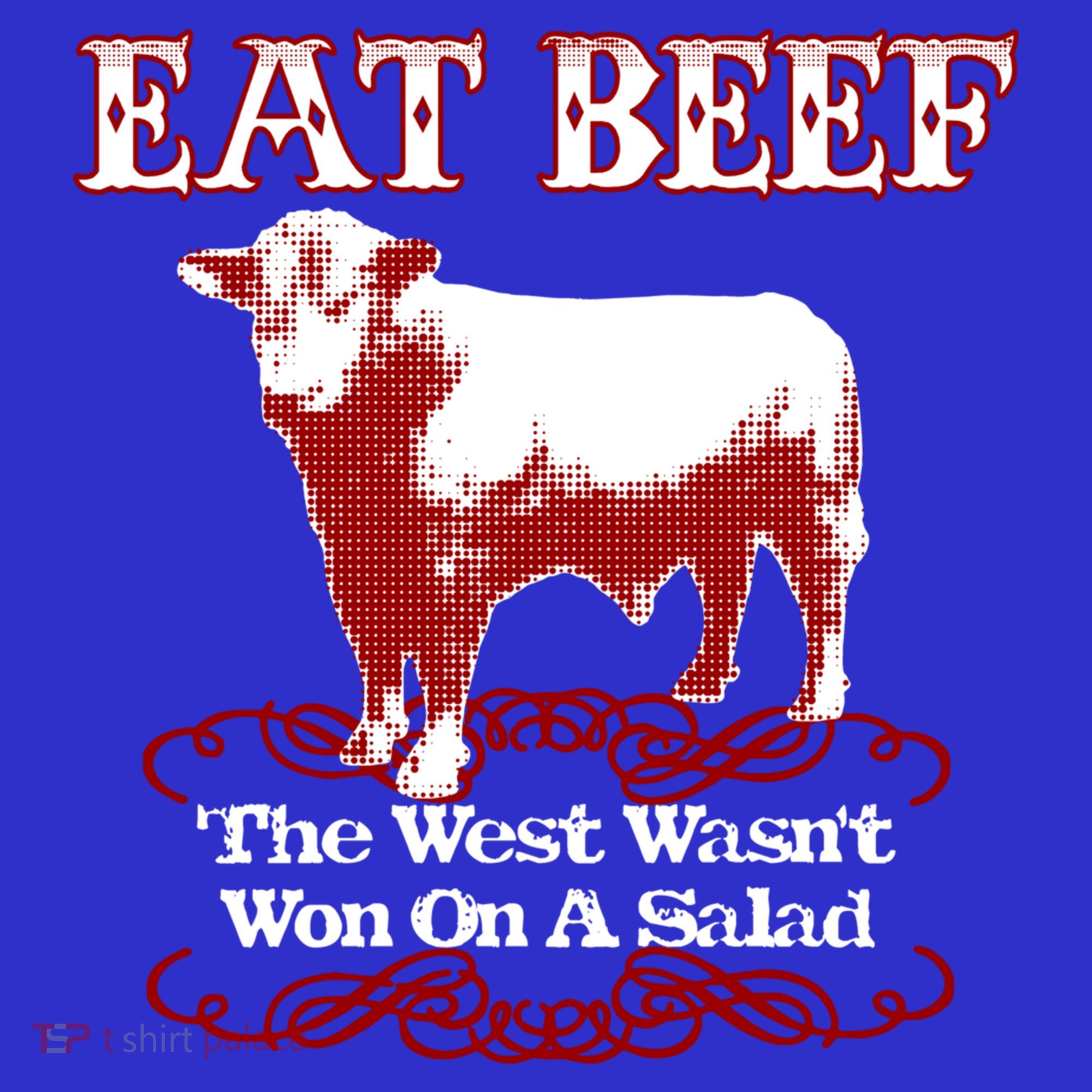 Eat Beef Cool Gift West Wasn't Won On Salad Hereford Cool Gift Mousepad