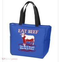 Eat Beef Cool Gift West Wasn't Won On Salad Hereford Cool Gift Tote Bag thumb 3