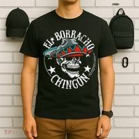 El Borracho Chingon Sugar Skull Cinco De Mayo T-Shirt thumb 6