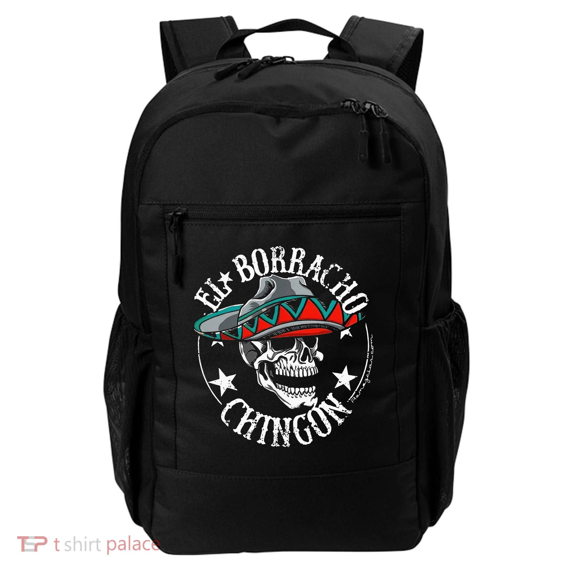 El Borracho Chingon Sugar Skull Cinco De Mayo Backpack