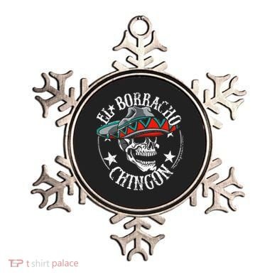 El Borracho Chingon Sugar Skull Cinco De Mayo Ornament