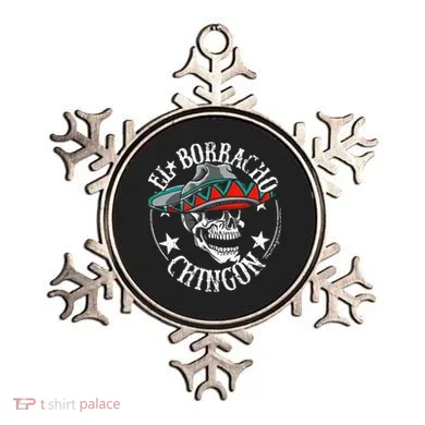 El Borracho Chingon Sugar Skull Cinco De Mayo Ornament