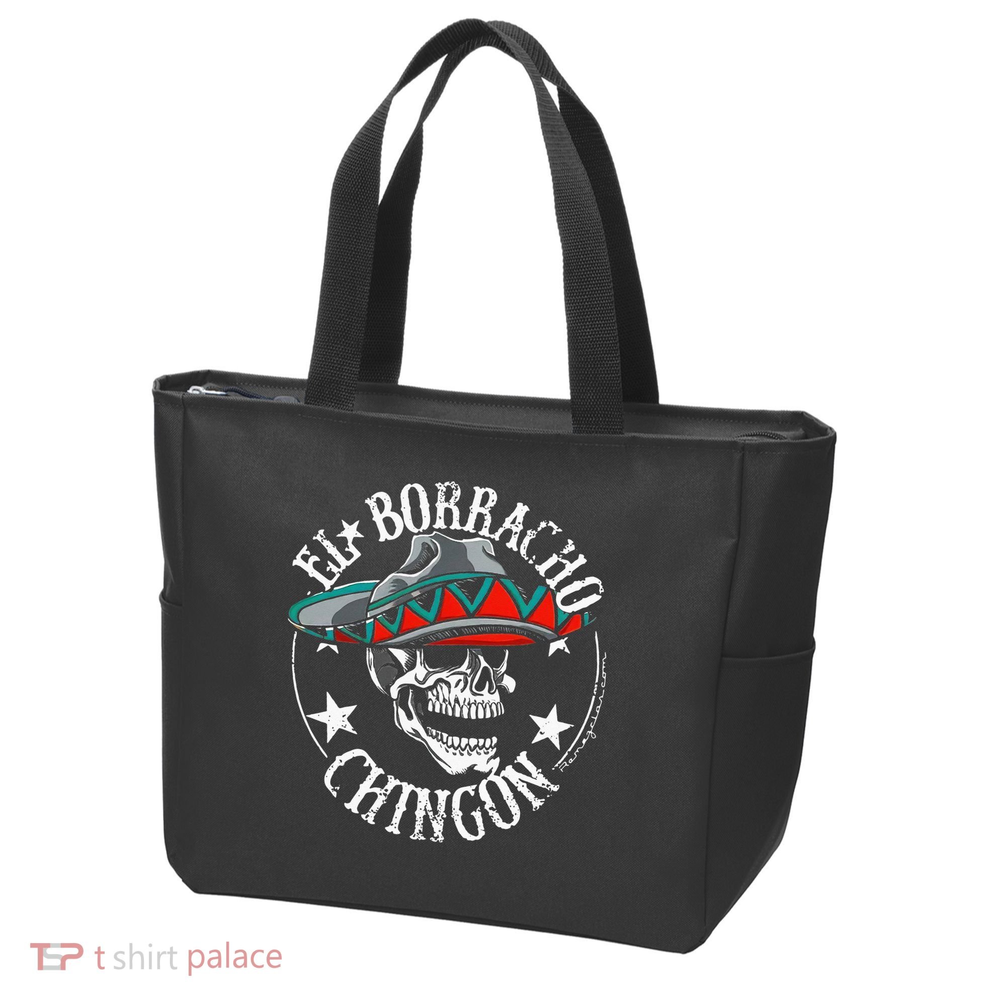 El Borracho Chingon Sugar Skull Cinco De Mayo Tote Bag