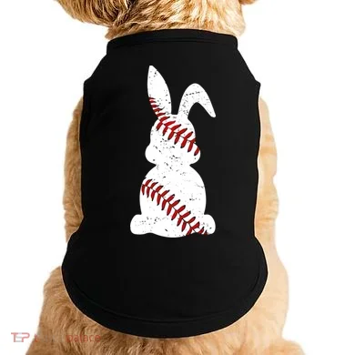 Easter Baseball Cute Easter Bunny With Baseball Easter Cool Gift Doggie Tank