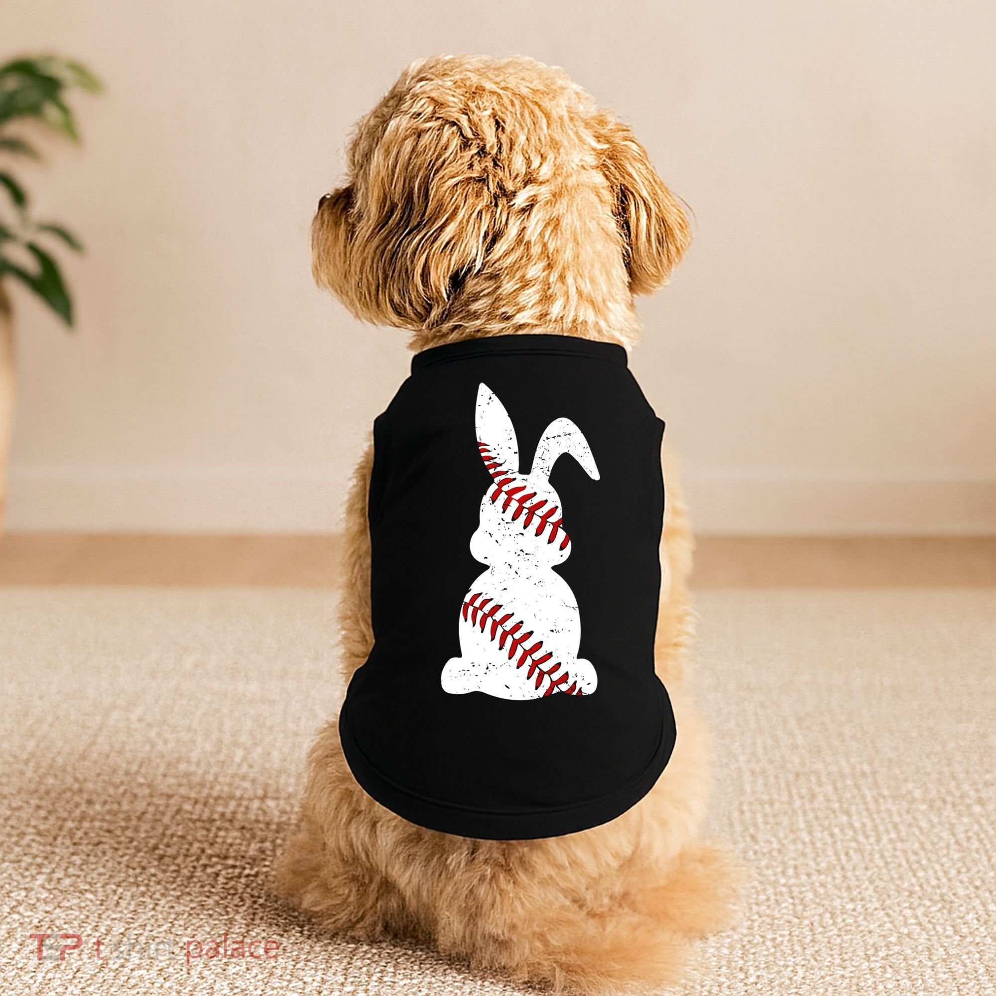 Easter Baseball Cute Easter Bunny With Baseball Easter Cool Gift Doggie Tank
