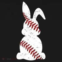 Easter Baseball Cute Easter Bunny With Baseball Easter Cool Gift Bucket Hat thumb 4