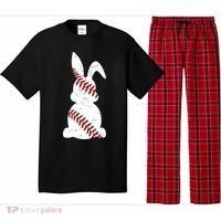 Easter Baseball Cute Easter Bunny With Baseball Easter Cool Gift Pajama Set thumb 0