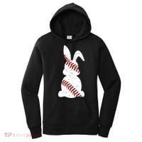 Easter Baseball Cute Easter Bunny With Baseball Easter Cool Gift Women's Hoodie thumb 0