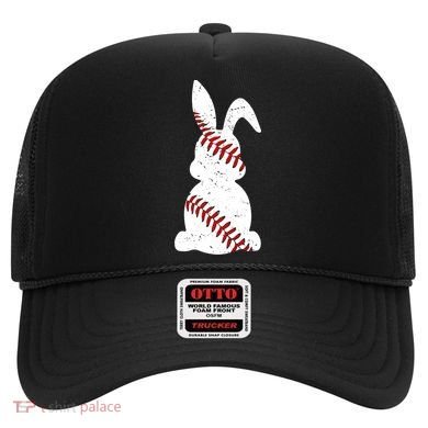 Easter Baseball Cute Easter Bunny With Baseball Easter Cool Gift Hat