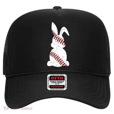 Easter Baseball Cute Easter Bunny With Baseball Easter Cool Gift Hat
