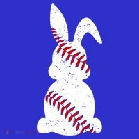 Easter Baseball Cute Easter Bunny With Baseball Easter Cool Gift Apron thumb 3