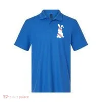 Easter Baseball Cute Easter Bunny With Baseball Easter Cool Gift Polo thumb 0
