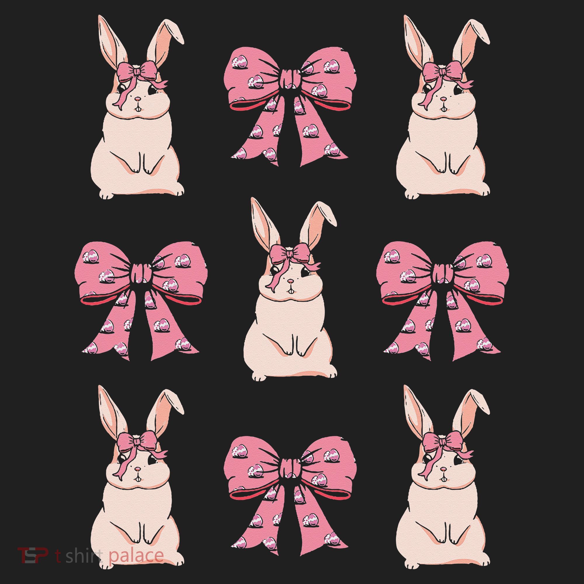 Easter Bunny Coquette Bow Ribbon Rabbit Lover Gift Women's Sweatshirt