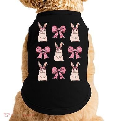 Easter Bunny Coquette Bow Ribbon Rabbit Lover Gift Doggie Tank