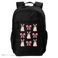 Easter Bunny Coquette Bow Ribbon Rabbit Lover Gift Backpack thumb 0