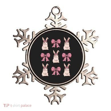 Easter Bunny Coquette Bow Ribbon Rabbit Lover Gift Ornament