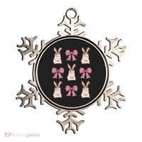 Easter Bunny Coquette Bow Ribbon Rabbit Lover Gift Ornament thumb 0