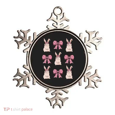 Easter Bunny Coquette Bow Ribbon Rabbit Lover Gift Ornament