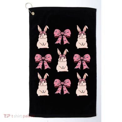 Easter Bunny Coquette Bow Ribbon Rabbit Lover Gift Golf Towel