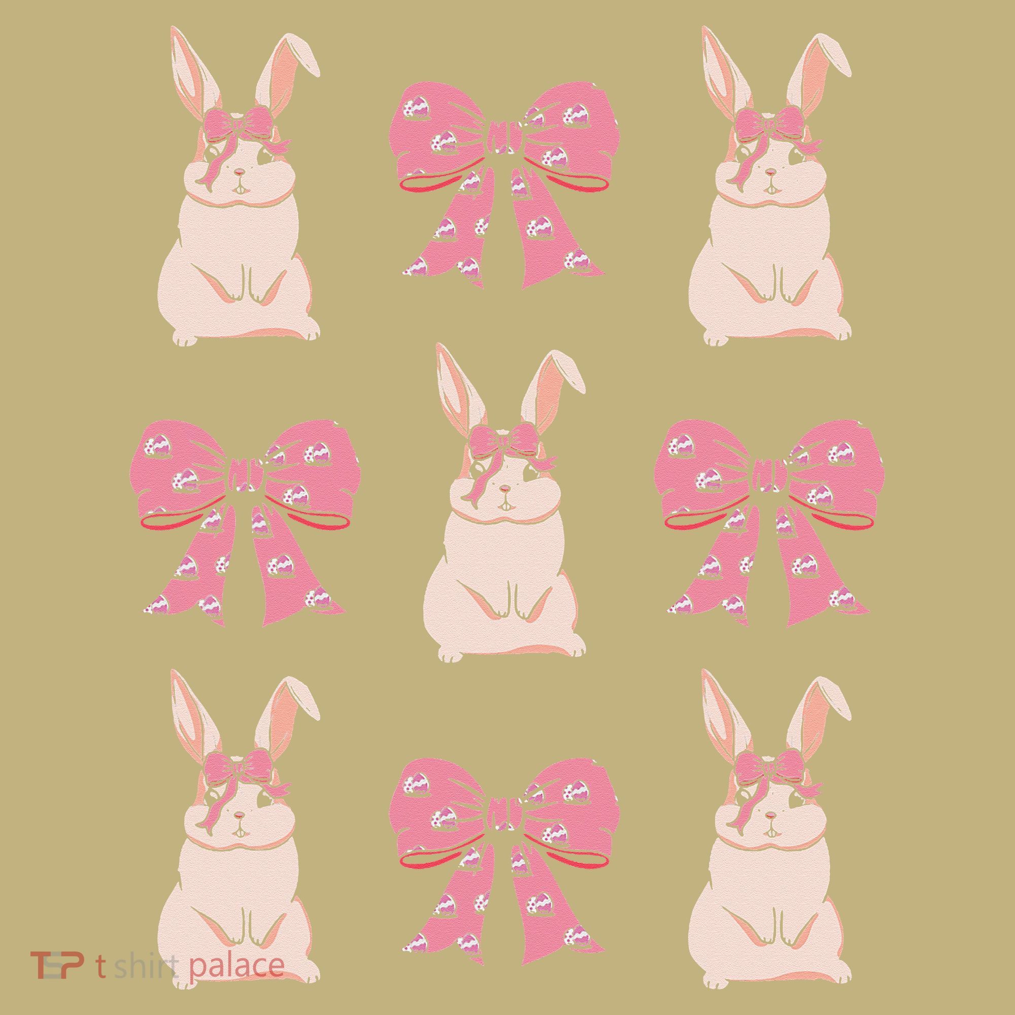 Easter Bunny Coquette Bow Ribbon Rabbit Lover Gift Hoodie