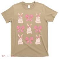 Easter Bunny Coquette Bow Ribbon Rabbit Lover Gift T-Shirt thumb 0