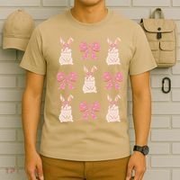 Easter Bunny Coquette Bow Ribbon Rabbit Lover Gift T-Shirt thumb 6