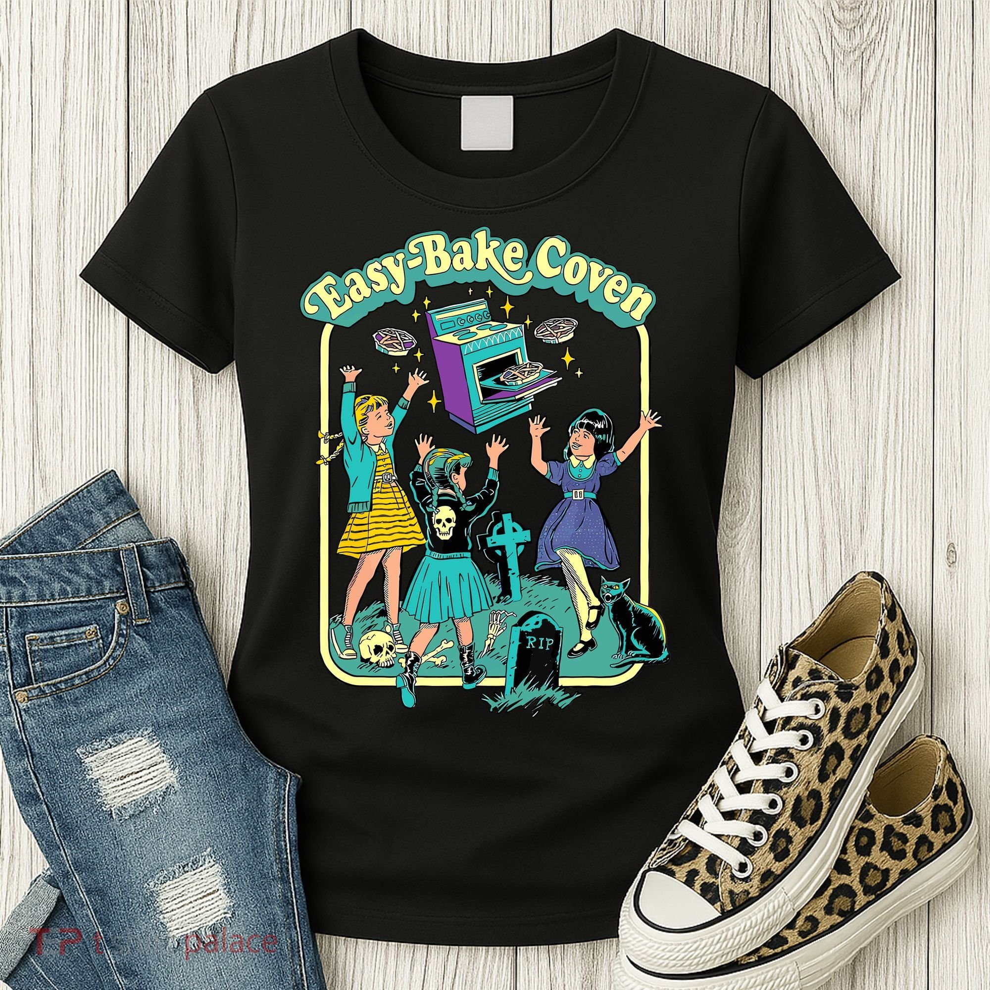 Easy Bake Coven Retro Halloween 90s Women's T-Shirt