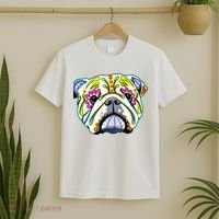 English Bulldog Cute Gift Day Of The Dead Sugar Skull Dog Gift T-Shirt thumb 2