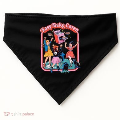 Easy Bake Coven Halloween Retro Halloween 90s Groovy USA-Made Doggie Bandana