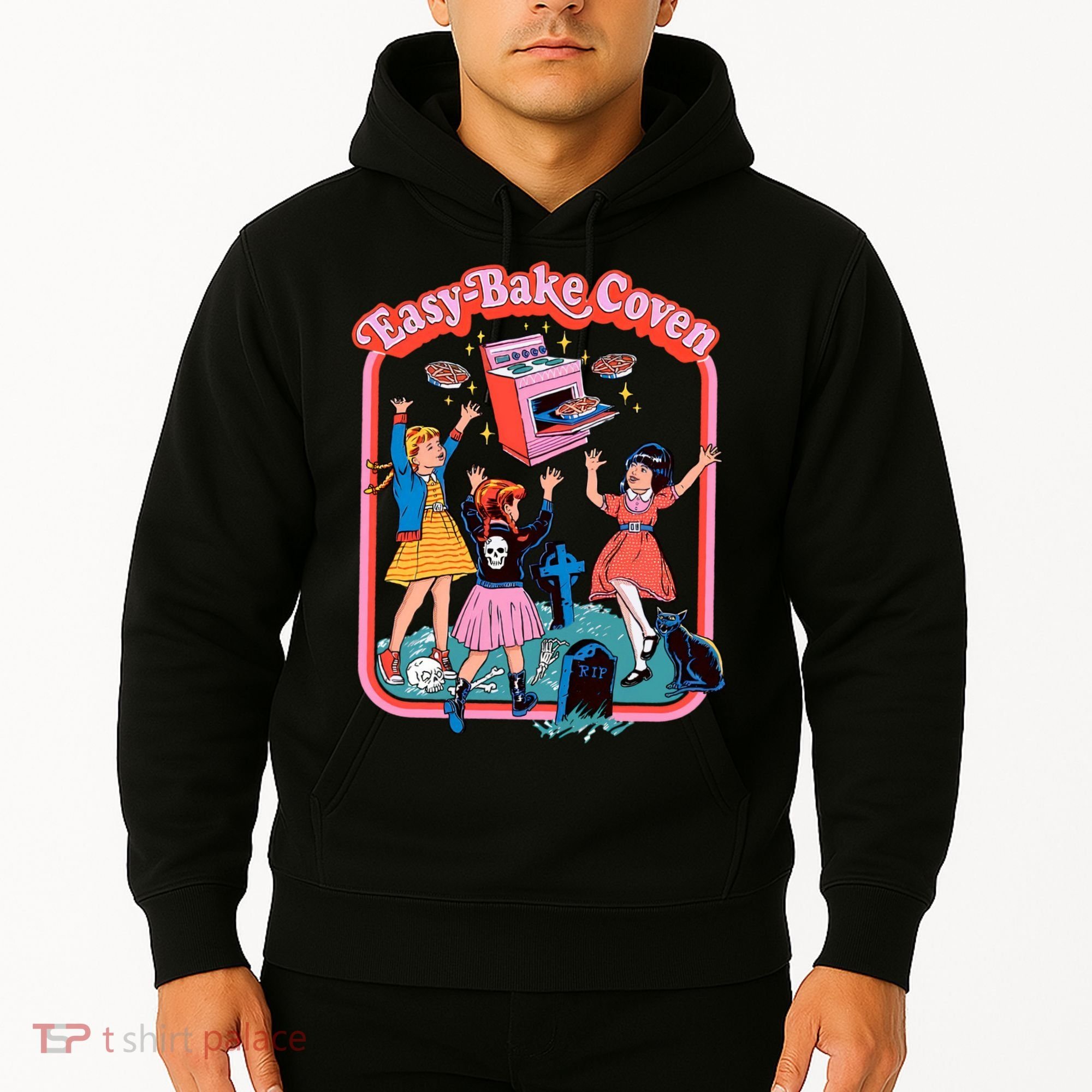 Easy Bake Coven Halloween Retro Halloween 90s Groovy Hoodie