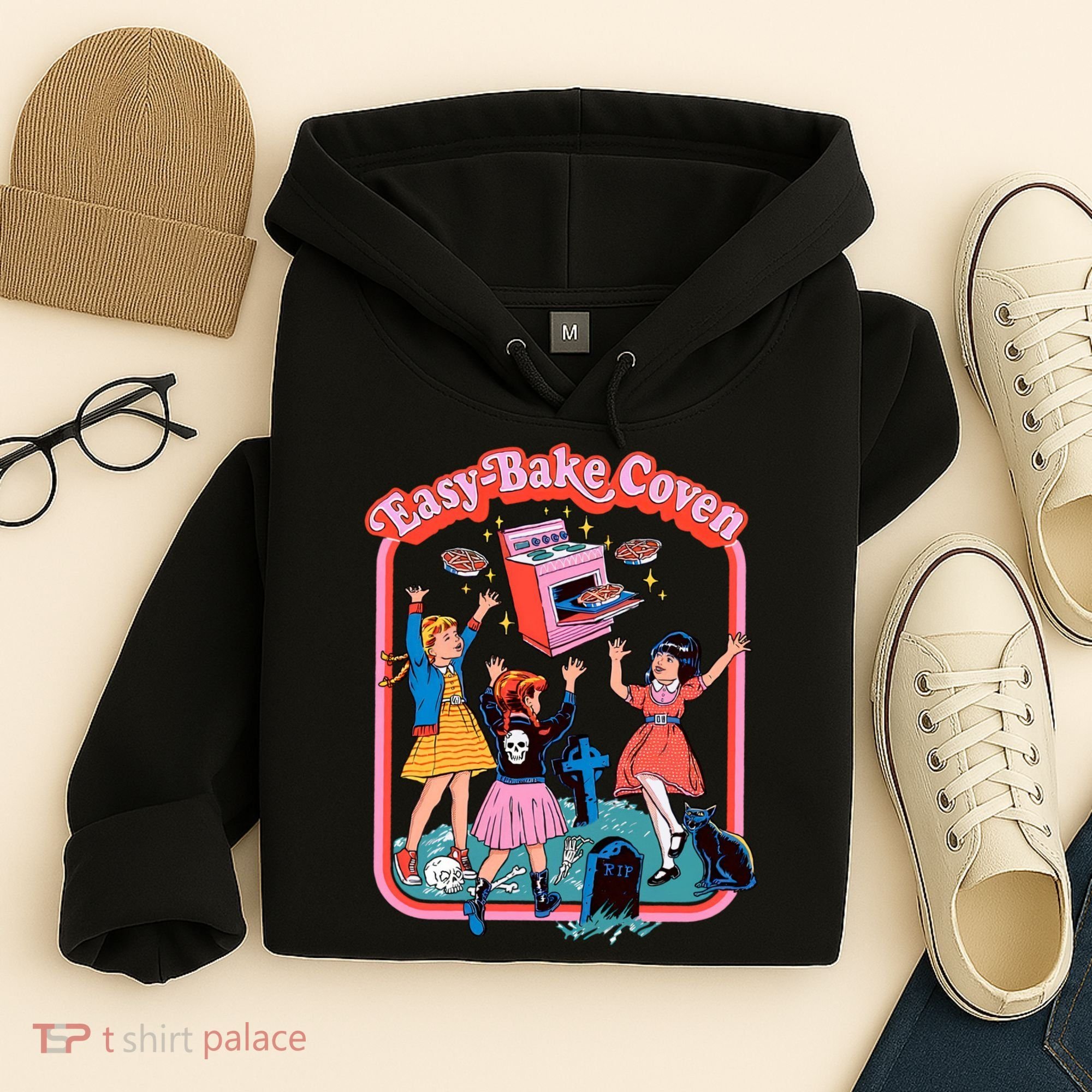 Easy Bake Coven Halloween Retro Halloween 90s Groovy Hoodie