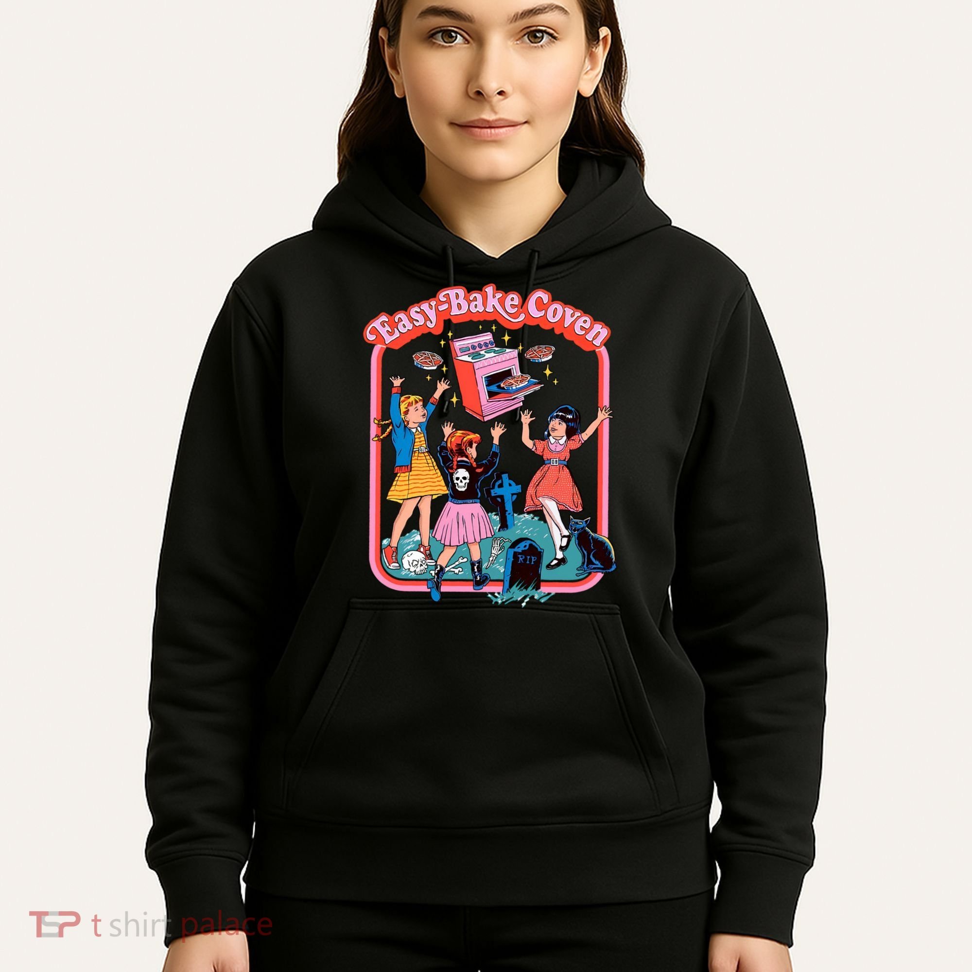 Easy Bake Coven Halloween Retro Halloween 90s Groovy Hoodie