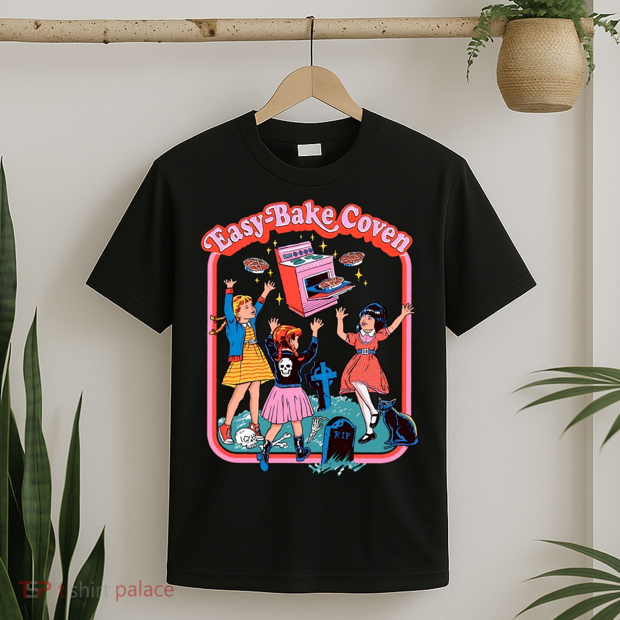 Easy Bake Coven Halloween Retro Halloween 90s Groovy T-Shirt