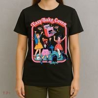 Easy Bake Coven Halloween Retro Halloween 90s Groovy T-Shirt thumb 4