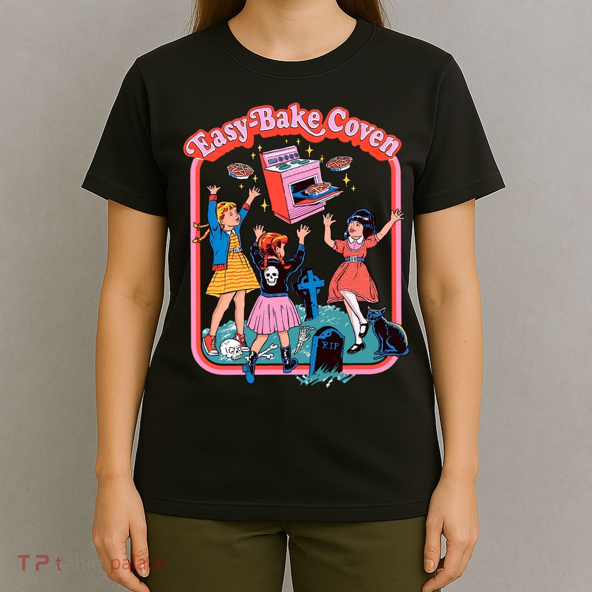 Easy Bake Coven Halloween Retro Halloween 90s Groovy T-Shirt